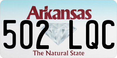 AR license plate 502LQC