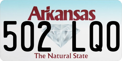 AR license plate 502LQO