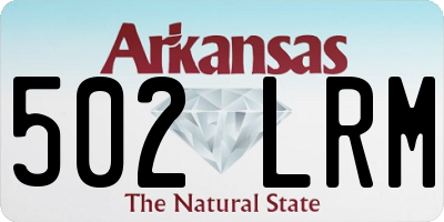 AR license plate 502LRM