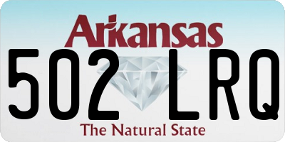 AR license plate 502LRQ