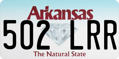AR license plate 502LRR