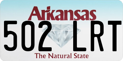 AR license plate 502LRT