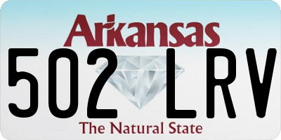 AR license plate 502LRV
