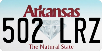 AR license plate 502LRZ