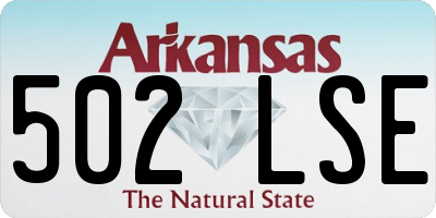 AR license plate 502LSE