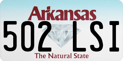 AR license plate 502LSI
