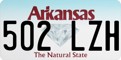 AR license plate 502LZH