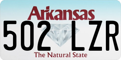 AR license plate 502LZR