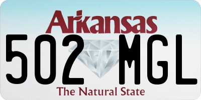 AR license plate 502MGL