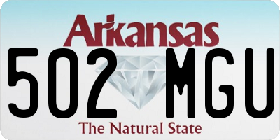 AR license plate 502MGU