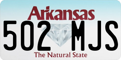 AR license plate 502MJS