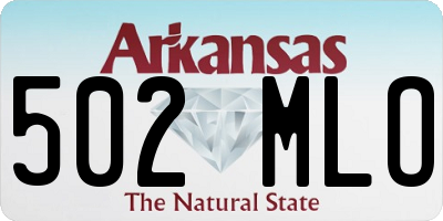 AR license plate 502MLO