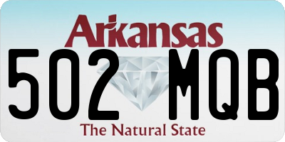 AR license plate 502MQB