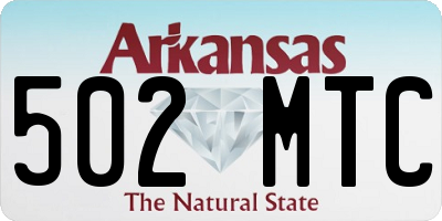 AR license plate 502MTC