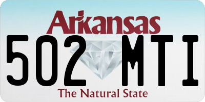 AR license plate 502MTI