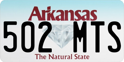 AR license plate 502MTS