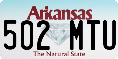 AR license plate 502MTU