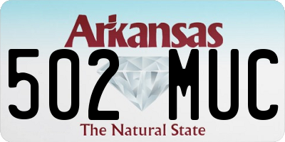 AR license plate 502MUC