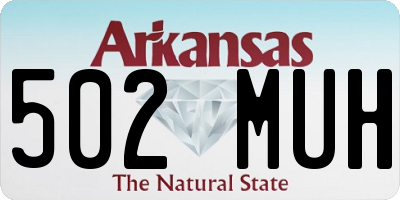AR license plate 502MUH