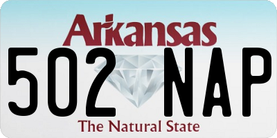 AR license plate 502NAP
