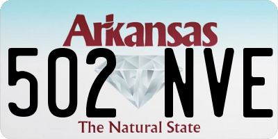 AR license plate 502NVE