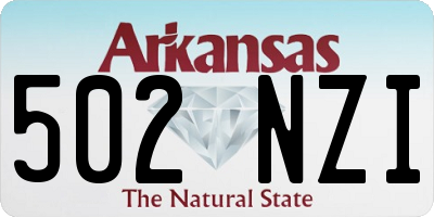 AR license plate 502NZI