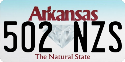 AR license plate 502NZS
