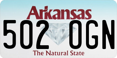AR license plate 502OGN