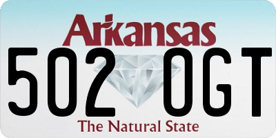 AR license plate 502OGT