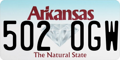 AR license plate 502OGW