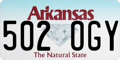AR license plate 502OGY