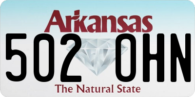 AR license plate 502OHN