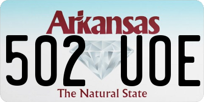 AR license plate 502UOE