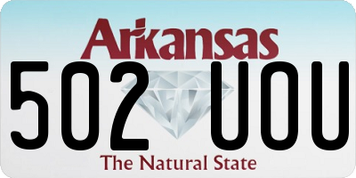 AR license plate 502UOU