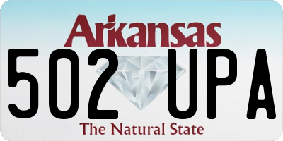AR license plate 502UPA