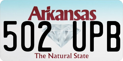 AR license plate 502UPB