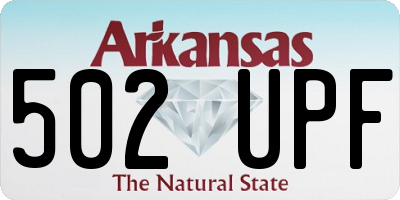 AR license plate 502UPF