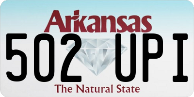 AR license plate 502UPI