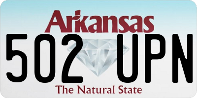 AR license plate 502UPN