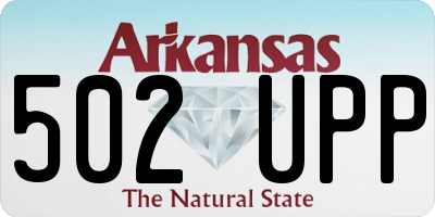 AR license plate 502UPP
