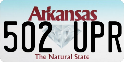 AR license plate 502UPR