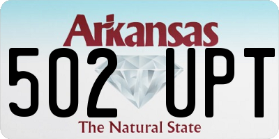 AR license plate 502UPT