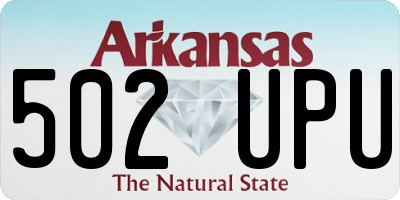 AR license plate 502UPU