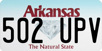 AR license plate 502UPV