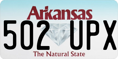 AR license plate 502UPX