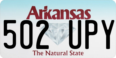 AR license plate 502UPY