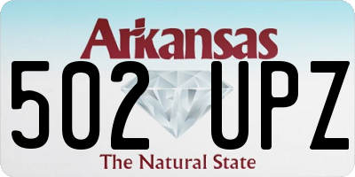 AR license plate 502UPZ