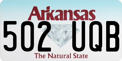 AR license plate 502UQB