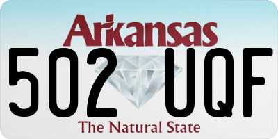 AR license plate 502UQF