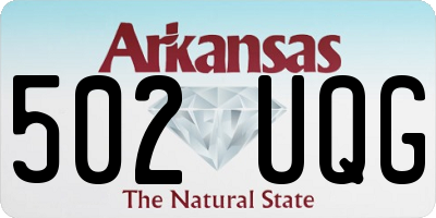 AR license plate 502UQG
